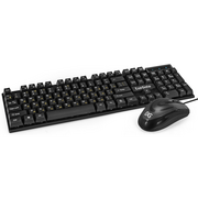  Комплект ExeGate Professional Standard Combo MK110 EX295302RUS клавиатура влагозащищенная+мышь оптическая 
