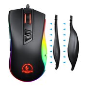  Мышь Panteon PS88 черная (Pixart 3327 с микроконтролером, 220 IPS/3, со сменным крылом и подсветкой LED RGB CHROMA LIGHT) 