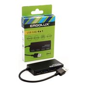  Разветвитель Ergolux ELX-SLP01-C02 (15109) USB 4USB 2А черный 
