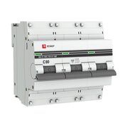  Автоматический выключатель EKF ВА 47-100 PROxima mcb47100-3-80C-pro 3P 80А C 10kA 