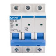  Автоматический выключатель CHINT NXB-63 (814165) 3P 2A 6кА х-ка C 