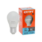  Лампа светодиодная СТАРТ Eco (4640033427311) LED Sphere E27 10W 40 10/100 