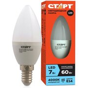  Лампа светодиодная СТАРТ Eco (4670012296171) LED Candle E14 7W 40 10/100 