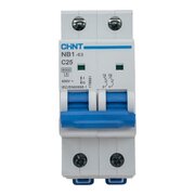  Автоматический выключатель CHINT NB1-63 (179661) 2P 25A 6кА х-ка C 