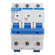  Автоматический выключатель CHINT NXB-63 (814172) 3P 25A 6кА х-ка C 