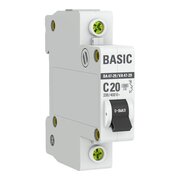  Выключатель автоматический EKF Basic ВА 47-29 (mcb4729-1-20C) 1P 20А (C) 4,5кА 