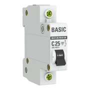  Выключатель автоматический EKF Basic ВА 47-29 (mcb4729-1-25C) 1P 25А (C) 4,5кА 