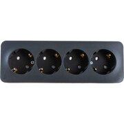  Розетка Schneider Electric Blanca (BLNRA011416) О/У 4-я антрацит 