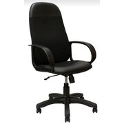  Кресло ЯрКресло Кр33 ТГ Пласт С11(ткань черная)/Эко1(экокожа черная) 