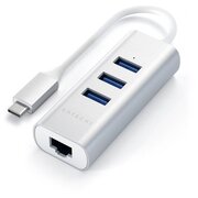  USB-концентратор Satechi Type-C 2-in-1 3.0 Aluminum 3 Port Hub and Ethernet Port Silver 