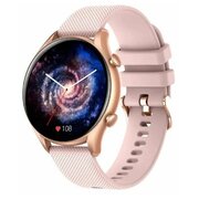  Smart-часы Colmi i20 Gold Frame Pink Silicone Strap 