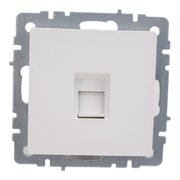  Розетка компьютерная IEK Brite BR-K10-1-K01 RJ45 кат.5e рк10-брб белый 