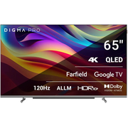  Телевизор Digma Pro QLED 65L черный/серебристый 