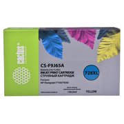  Картридж струйный Cactus 728XL CS-F9J65A желтый (130мл) для HP DJ T730/T830 