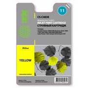  Картридж струйный Cactus CS-C4838 желтый для №11 HP 2000/2500/1000/1100/1200 (29ml) 