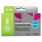  Картридж струйный Cactus CS-CN047 пурпурный для №950 HP OfficeJet Pro 8100/8600 (26ml) (1500стр.) 