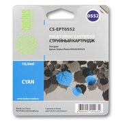  Картридж струйный Cactus CS-EPT0552 голубой для Epson Stylus RX520/Stylus Photo R240 (10ml) 