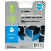  Картридж струйный Cactus CS-CD972 синий для №920XL HP Officejet 6000/6500/7000/7500 (11ml) 