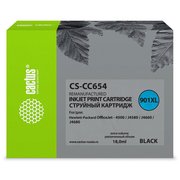  Картридж струйный Cactus CS-CC654 черный для №901 HP OfficeJet-4500/J4580/J4660/J4680 (18ml) 