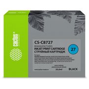  Картридж струйный Cactus CS-C8727 черный для №27 HP DeskJet 3320/3325/3420/3425/3520 (20ml) 
