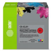  Картридж струйный Cactus CS-CL51 многоцветный для Canon MP150 MP160 MP170 MP180 (18ml) 