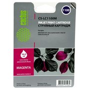  Картридж струйный Cactus CS-LC1100M пурпурный для Brother DCP-385c/6690cw; MFC-990/5890/5895 (16ml) 