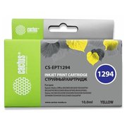  Картридж струйный Cactus CS-EPT1294 желтый для Epson Stylus Office B42/BX305/BX305F (10ml) 