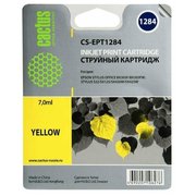  Картридж струйный Cactus CS-EPT1284 желтый для Epson Stylus S22/SX125/SX420/SX425 (7ml) 