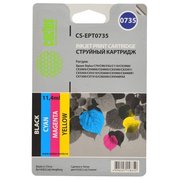  Картридж струйный Cactus CS-EPT0735 многоцветный для Epson Stylus С79/C110/СХ3900 Комплект цветных к 