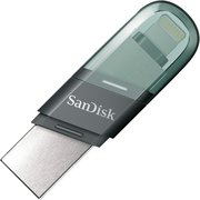  USB-флешка Sandisk 256Gb iXpand Flip SDIX90N-256G-GN6NE USB3.1 зеленый/серебристый 