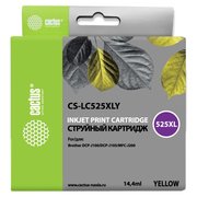  Картридж струйный Cactus CS-LC525XLY желтый для Brother DCP-J100/J105/J200 (16.6мл) 