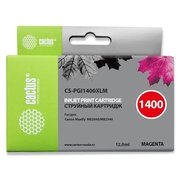  Картридж струйный Cactus CS-PGI1400XLM пурпурный для HP Canon MB2050/MB2350/MB2040/MB2340 (11.5мл) 