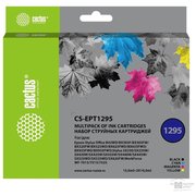  Картридж струйный Cactus CS-EPT1295 черный/голубой/желтый/пурпурный набор (45мл) для Epson Stylus Office B42/BX305/BX305F/BX320/BX525/BX625/SX420/SX42 