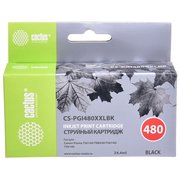  Картридж струйный Cactus CS-PGI480XXLBK черный (24.4мл) для Canon Pixma TR7540/TR8540/TS6140/TS8140 