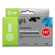  Картридж струйный Cactus CS-PFI107C синий (130мл) для Canon IP iPF670/iPF680/iPF685/iPF770/iPF780/iPF785/ 