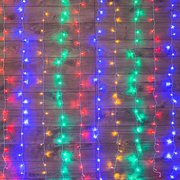  Гирлянда Neon-Night 235-029 Светодиодный Дождь 1,5х1м свечение с динамикой прозрачный провод 230 В диоды Мультиколор 