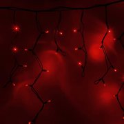  Гирлянда Neon-Night 255-242 Айсикл (бахрома) светодиодный 5,6 х 0,9 м черный провод каучук 230 В диоды красные 240 