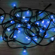  Гирлянда Neon-Night 331-323 Galaxy Bulb String 10м черный каучук 30 ламп*6 синие влагостойкая IP65 