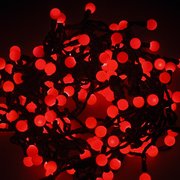  Гирлянда Neon-Night 303-502 Мультишарики 17,5мм 20 м черный ПВХ 200 диодов цвет красный 