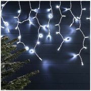  Гирлянда Neon-Night 255-045 Айсикл (бахрома) светодиодный 2,4х0,6м эффект мерцания прозрачный провод 220В диоды белые 