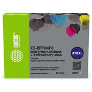  Картридж струйный Cactus CS-EPT04F6 478XL серый 13.2мл для Epson Expression Photo HD XP-15000 