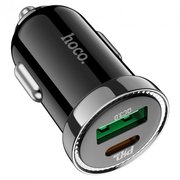  АЗУ HOCO Z44 Leading PD20W+QC3.0 car charger, black 