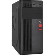  Корпус ExeGate UN-605B Black (EX283221RUS) ATX, UN400, 120mm, 2xUSB, Audio, замок блокировки кнопки питания 