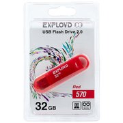  USB-флешка USB EXPLOYD 32GB-570-красный 