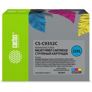  Картридж струйный Cactus CS-C9352C №22XL многоцветный 18мл для HP DJ 3920/3940/D1360/D1460/D1470/D1560/D2330/D2360 