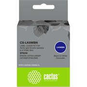  Картридж ленточный Cactus CS-LK6WBN черный для Epson LW700/LW600P/LW1000P/Z700/Z900 