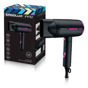  Фен ERGOLUX ELX-HD13-C02 черный/розовый PRO 