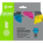  Картридж струйный Cactus CS-3YL77AE 912 голубой 5мл для HP OfficeJet 8010/8012/8013/8014/8015/8020/8025 