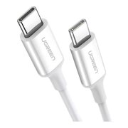  Кабель UGREEN US264 60519 USB-C 2.0 Male To USB-C 2.0 Male 3A Data Cable 1.5m White 