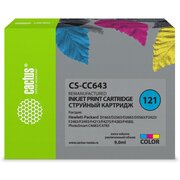  Картридж струйный Cactus CS-CC643 №121 многоцветный 9мл для HP DJ D1663/D2563/D2663/D5563/F2423/F2483/F2493/F4213/F4275/F4283/F4583/PS C4683/C4783 